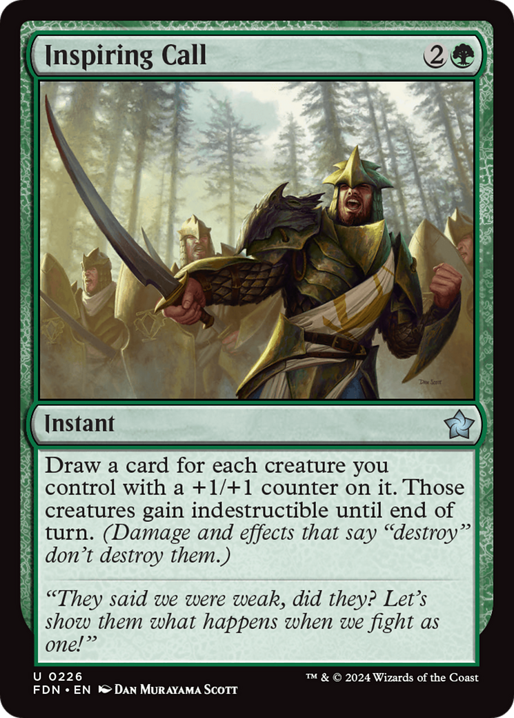 Inspiring Call [Foundations] Foil