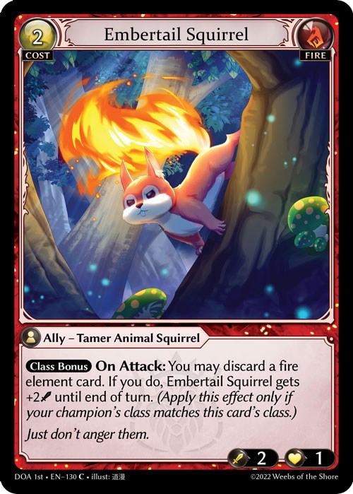 Embertail Squirrel (130) [Dawn of Ashes: 1st Edition] Foil
