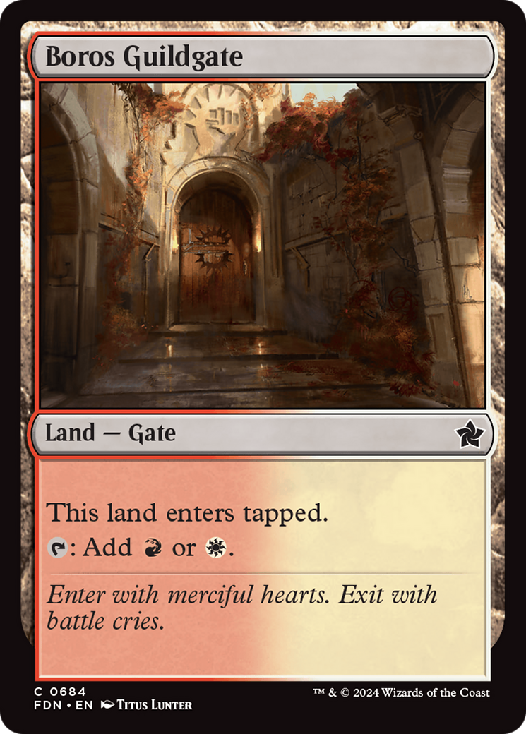 Boros Guildgate [Foundations] | Silver Goblin