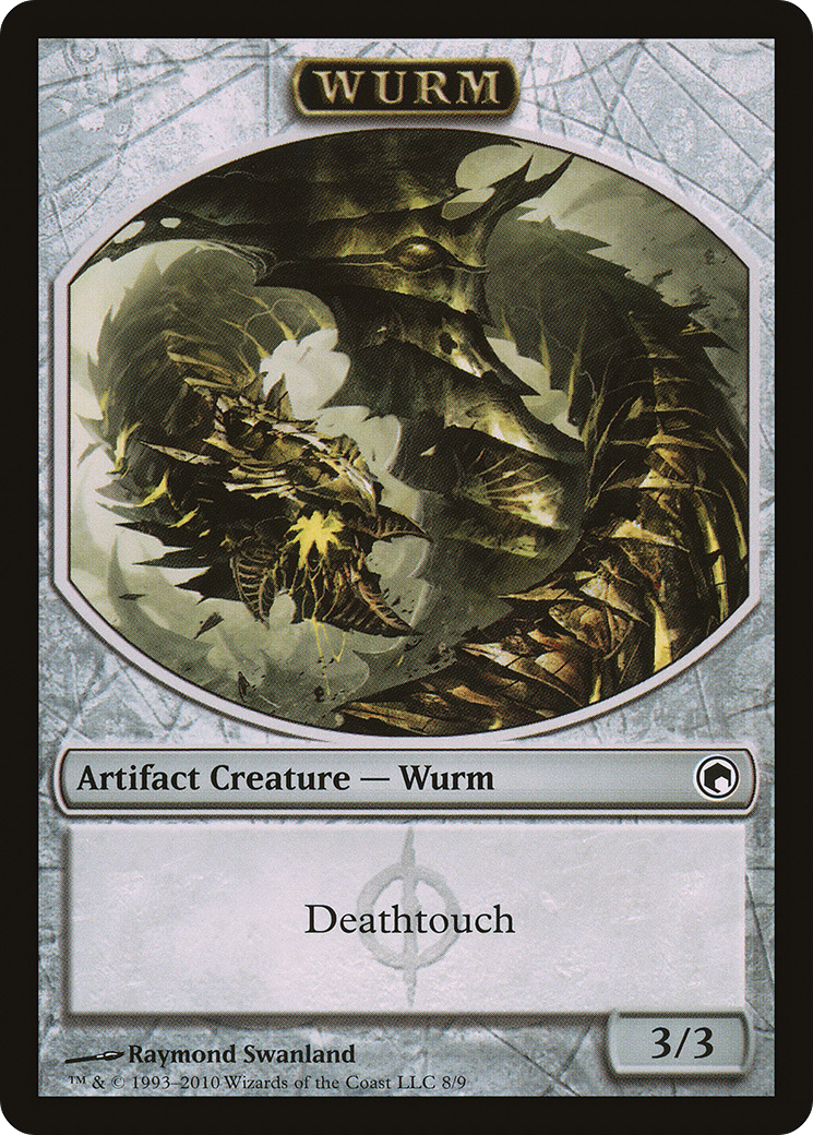 Wurm Token (8/9) [Scars of Mirrodin Tokens] | Silver Goblin