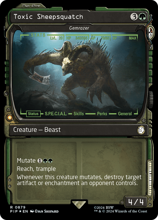 Gemrazer / Toxic Sheepsquatch: (Showcase) Foil (879)