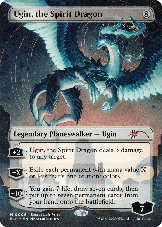 Ugin, the Spirit Dragon (Borderless) [Secret Lair Showdown] Foil
