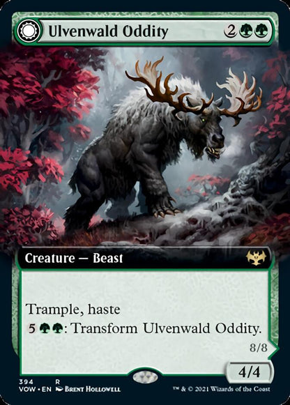 Ulvenwald Oddity // Ulvenwald Behemoth (Extended Art) [Innistrad: Crimson Vow] Foil