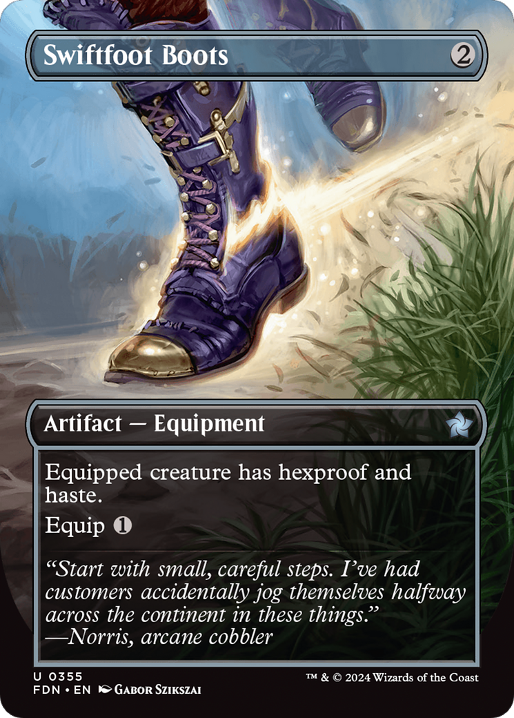 Swiftfoot Boots (Borderless) [Foundations] Foil