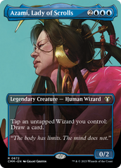 Azami, Lady of Scrolls (Borderless Profile) [Commander Masters] | Silver Goblin