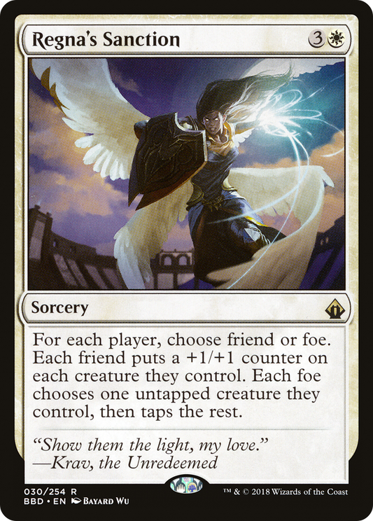 Regna's Sanction [Battlebond] Foil