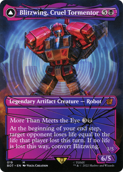 Blitzwing, Cruel Tormentor // Blitzwing, Adaptive Assailant (Shattered Glass) [Transformers] Foil