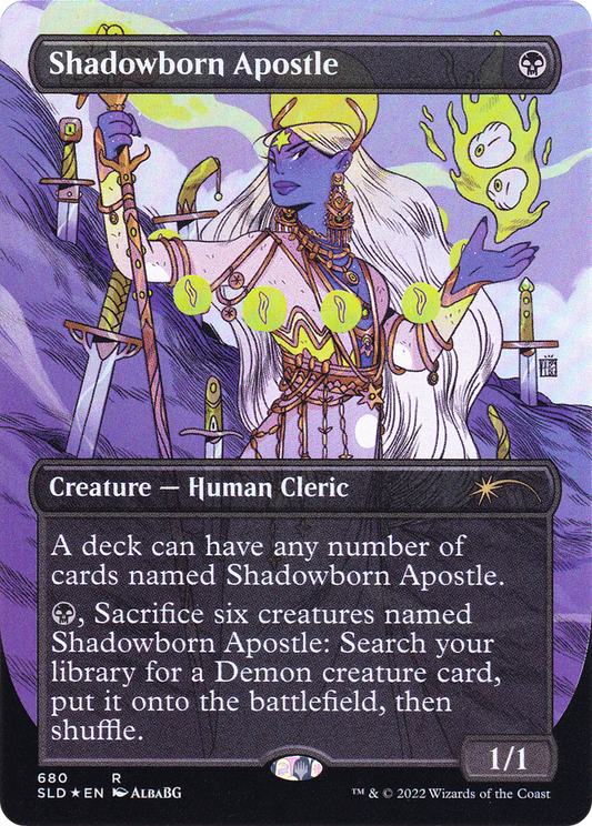 Shadowborn Apostle: (Full Art)(Borderless) Foil (680)
