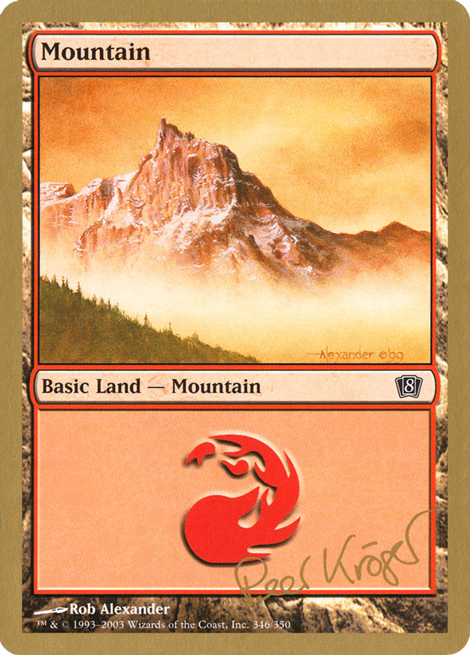 Mountain (pk346) (Peer Kroger) [World Championship Decks 2003] | Silver Goblin