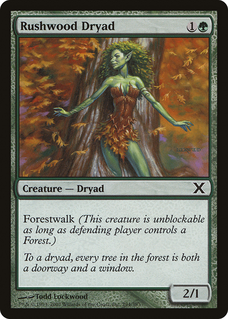 Rushwood Dryad (294) - Tenth Edition
