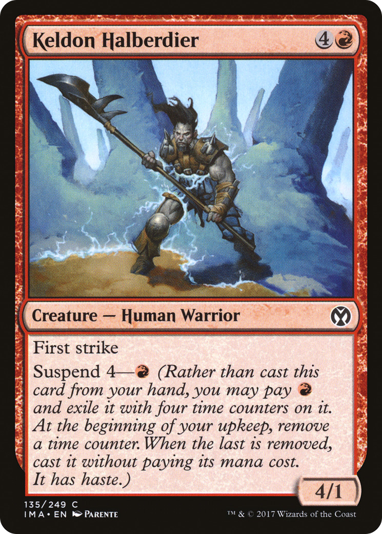 Keldon Halberdier [Iconic Masters] | Silver Goblin