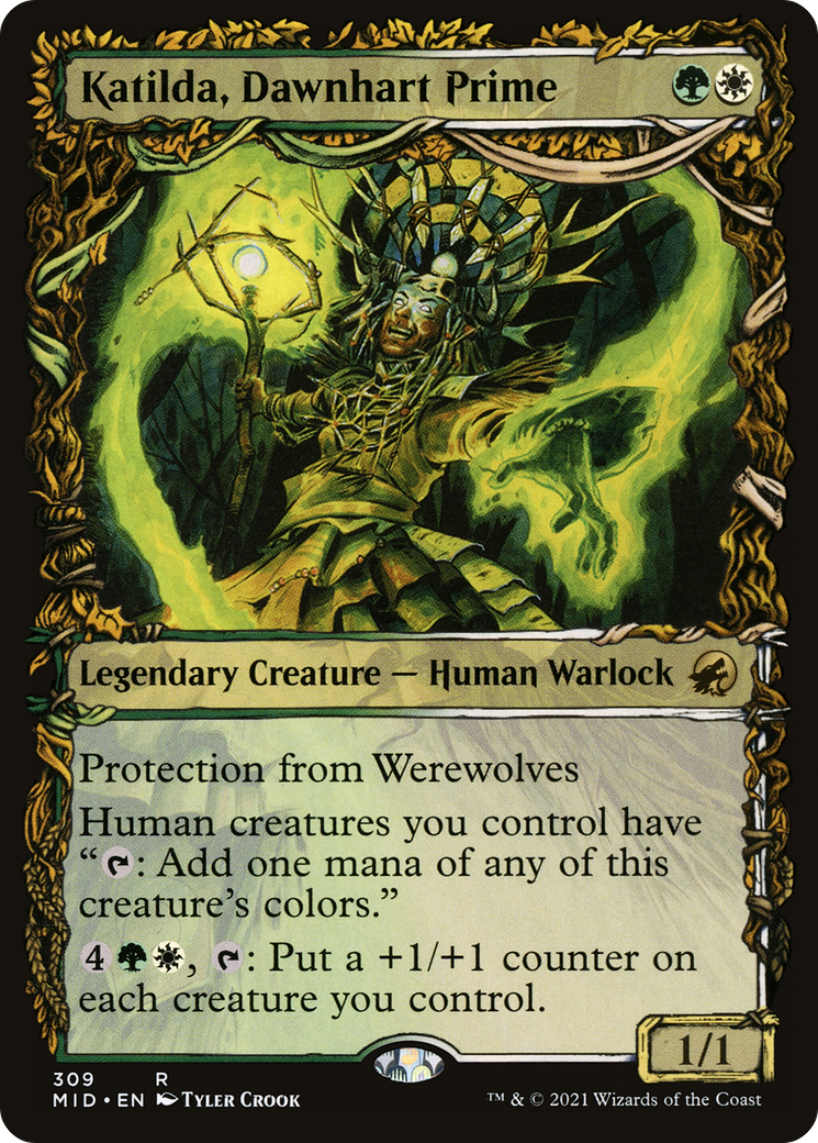 Katilda, Dawnhart Prime (Showcase) (309) Foil - Innistrad: Midnight Hunt
