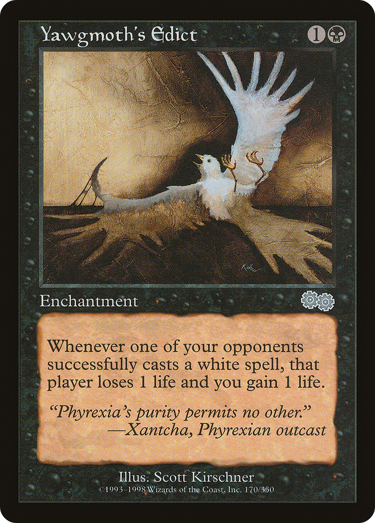 Yawgmoth's Edict [Urza's Saga] | Silver Goblin