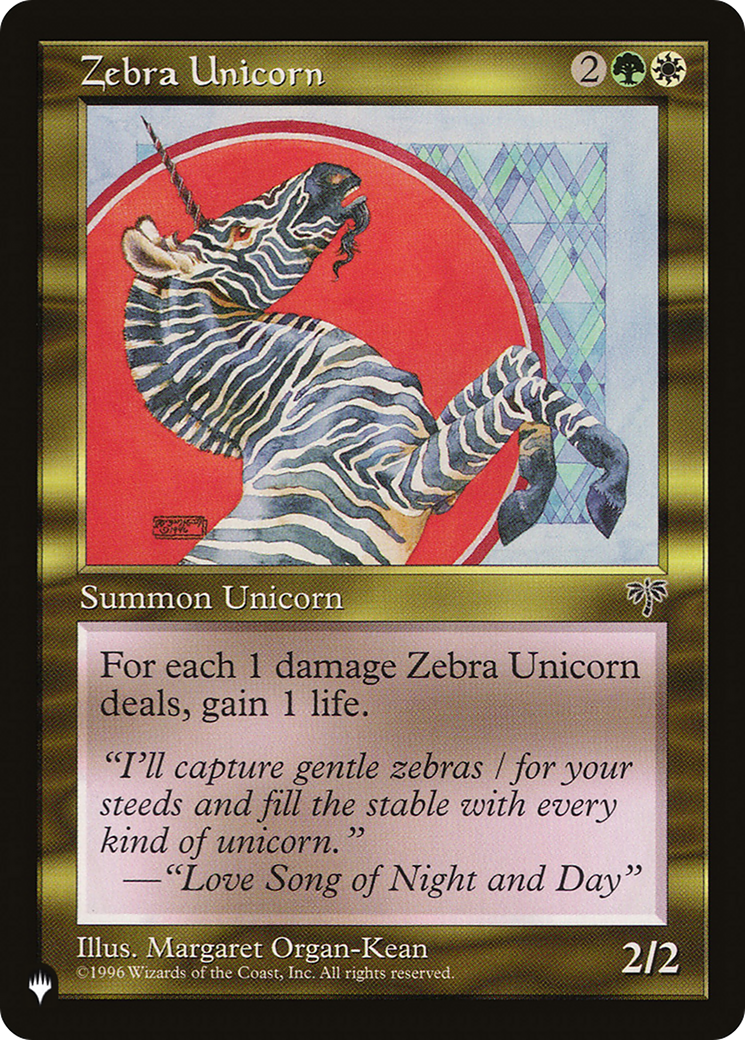 Zebra Unicorn [The List] | Silver Goblin