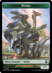 Hydra (Ripple Foil) // Boar Double-Sided Token [Modern Horizons 3 Commander Tokens] | Silver Goblin