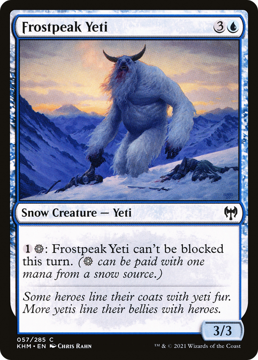 Frostpeak Yeti [Kaldheim] Foil
