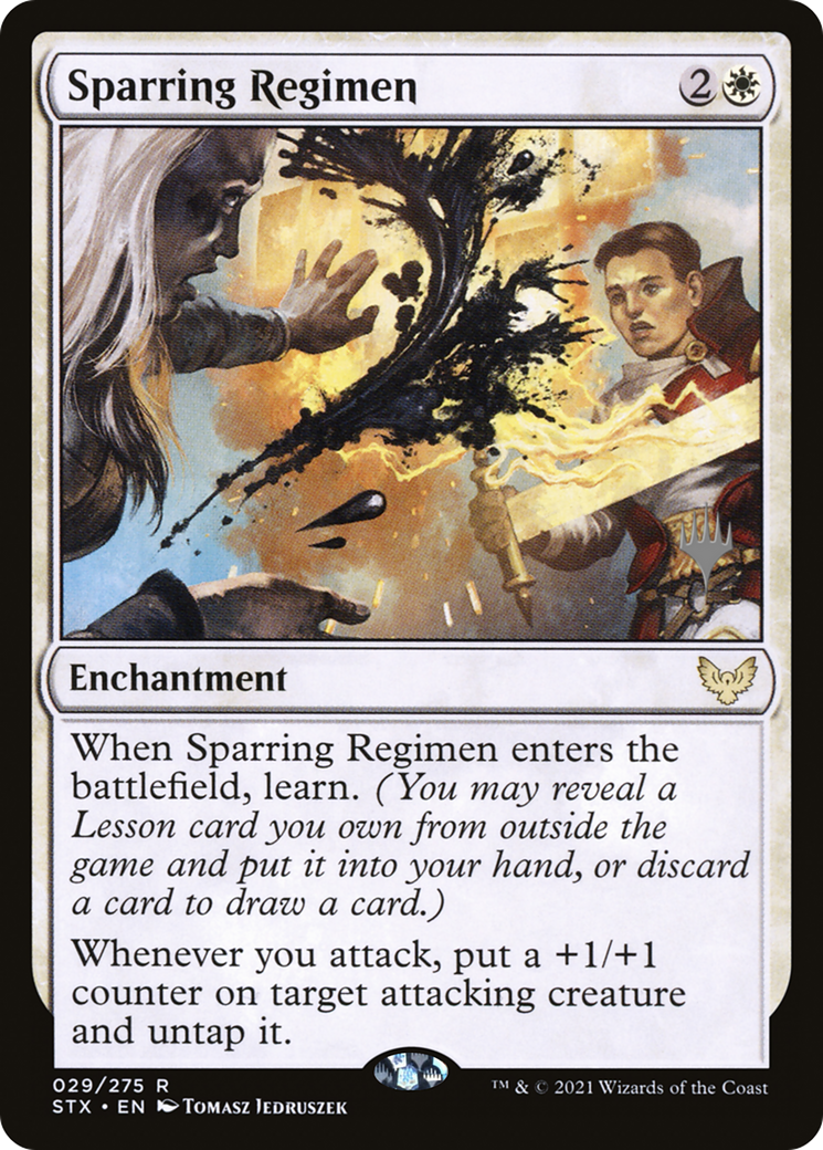 Sparring Regimen (Promo Pack) [Strixhaven: School of Mages Promos]