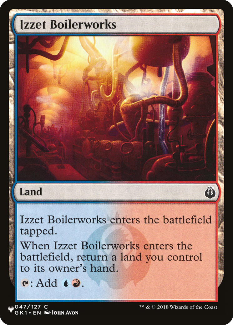 Izzet Boilerworks (GK1) [The List Reprints] | Silver Goblin