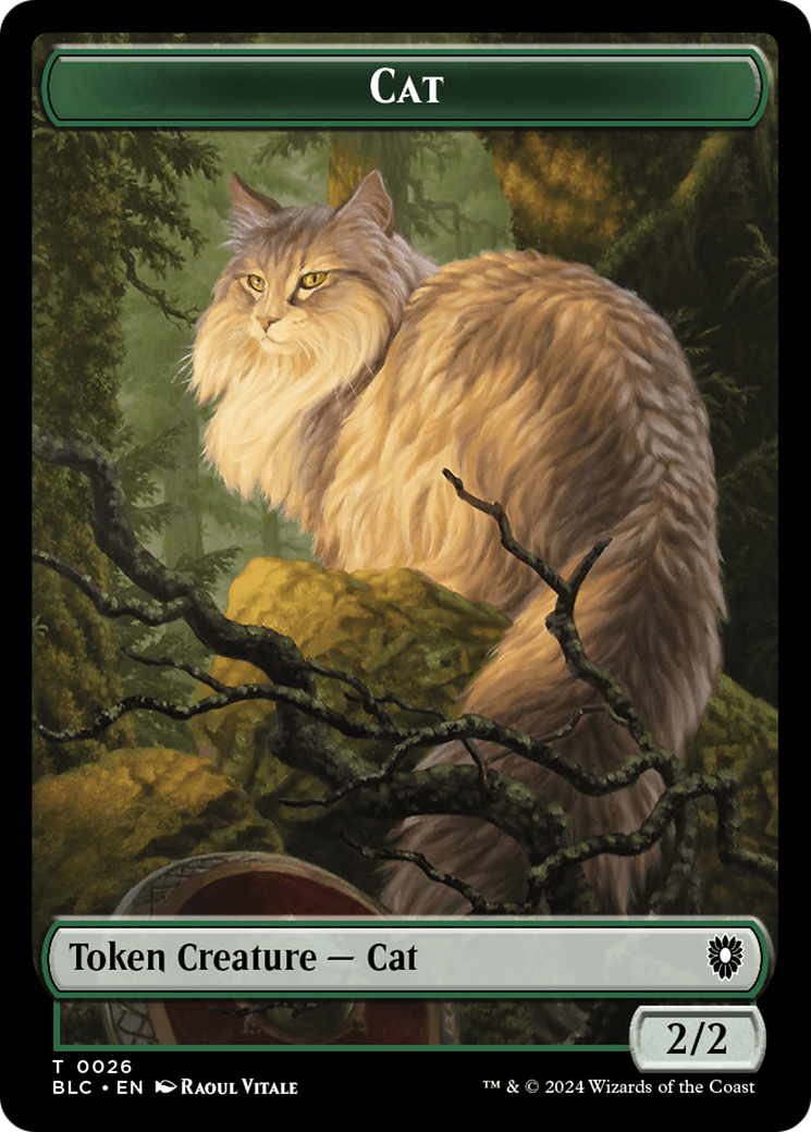 Elemental // Cat Double-Sided Token [Bloomburrow Commander Tokens] | Silver Goblin