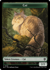 Elemental // Cat Double-Sided Token [Bloomburrow Commander Tokens] | Silver Goblin