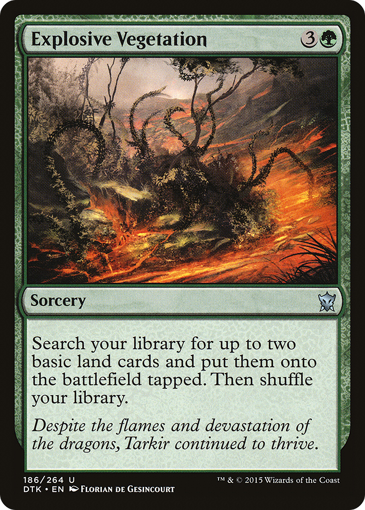 Explosive Vegetation [Dragons of Tarkir] Foil