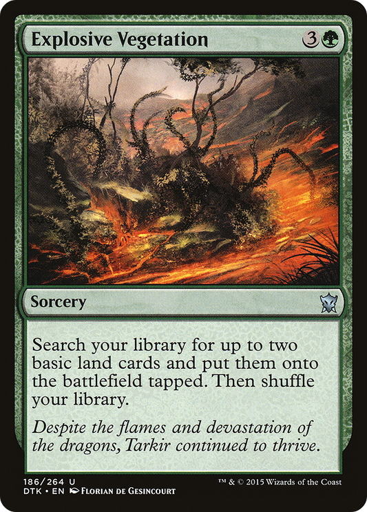 Explosive Vegetation [Dragons of Tarkir] Foil