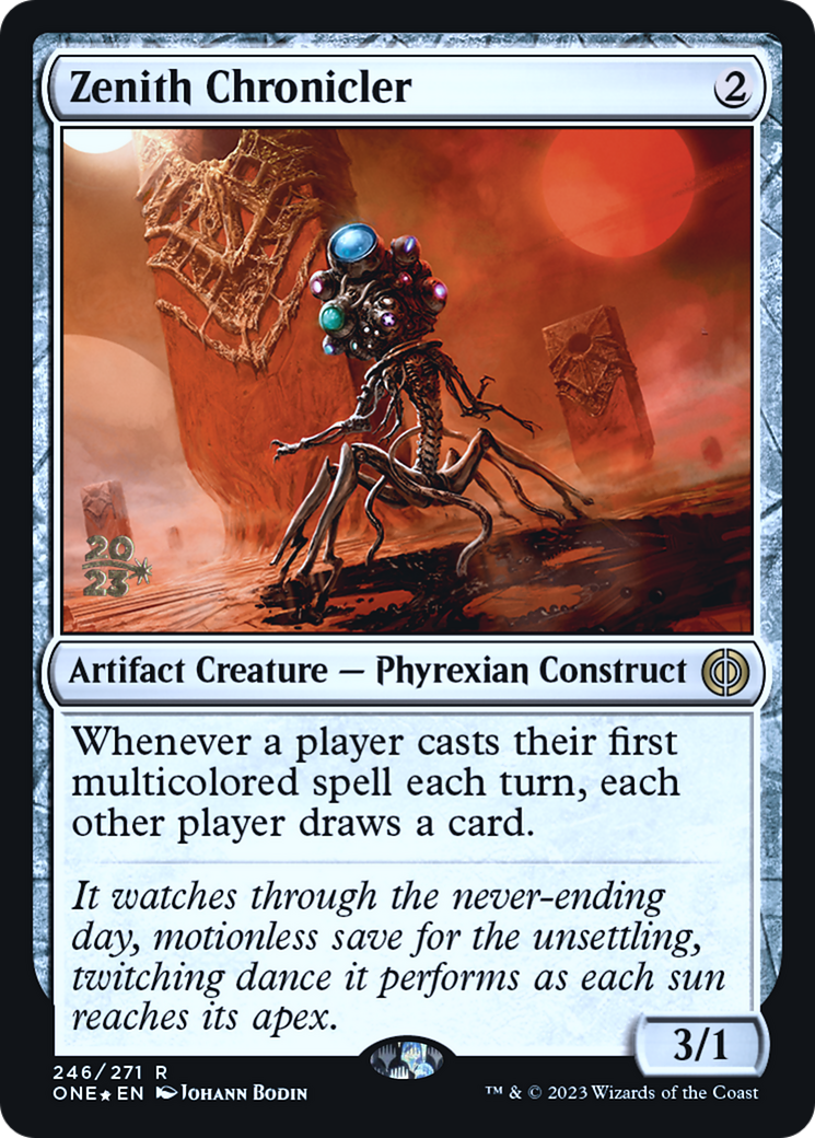 Zenith Chronicler [Phyrexia: All Will Be One Prerelease Promos] | Silver Goblin