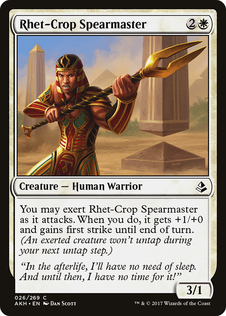Rhet-Crop Spearmaster (026) - Amonkhet