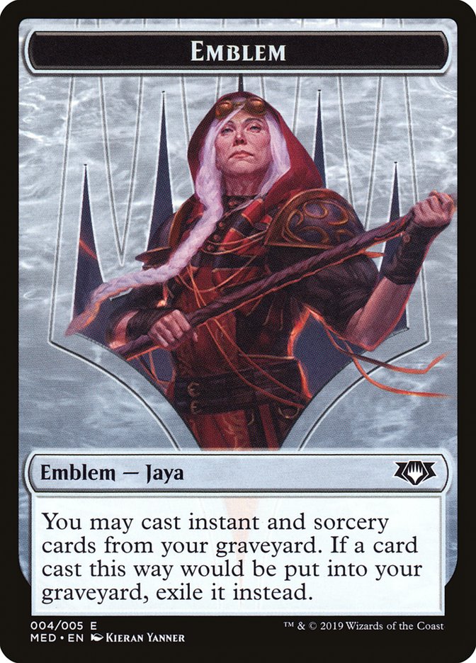 Jaya Ballard Emblem [Mythic Edition Tokens] | Silver Goblin