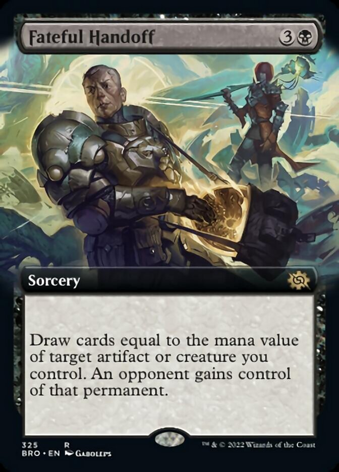 Fateful Handoff (Extended Art) [The Brothers' War] | Silver Goblin