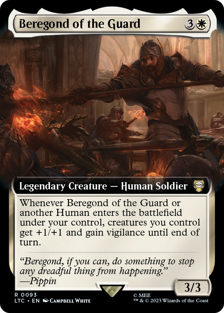 Beregond of the Guard (Extended Art) [The Lord of the Rings: Tales of Middle-Earth Commander] Foil