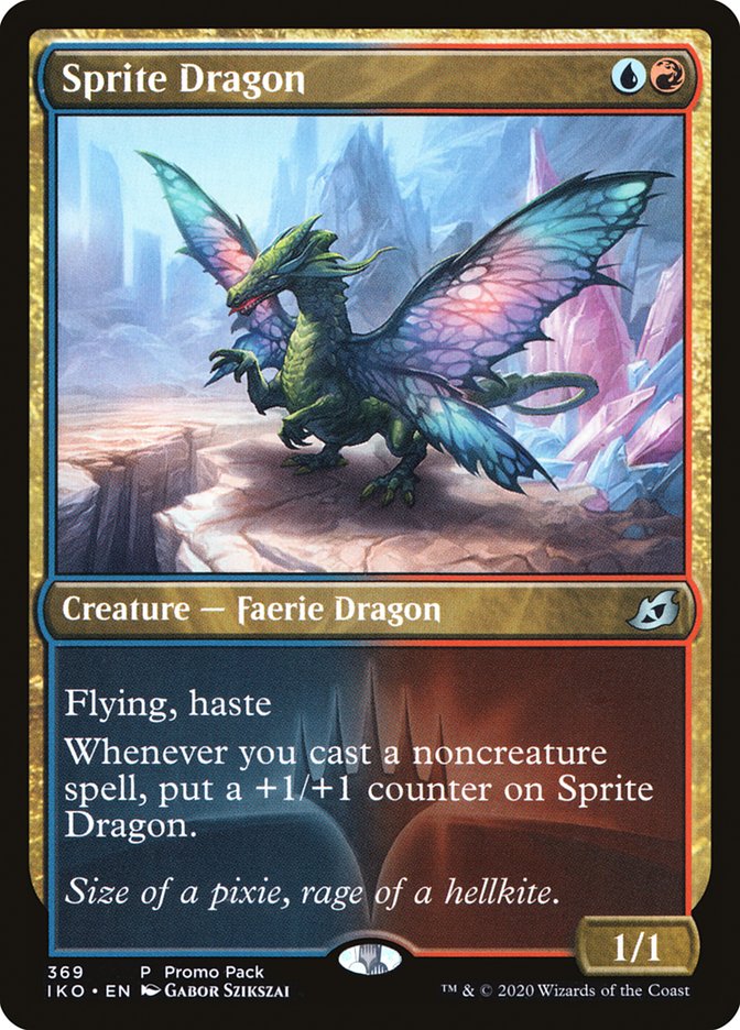 Sprite Dragon (Promo Pack) [Ikoria: Lair of Behemoths Promos] | Silver Goblin