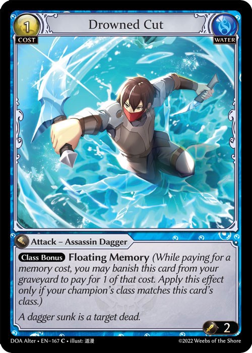 Drowned Cut (167) [Dawn of Ashes: Alter Edition] Foil