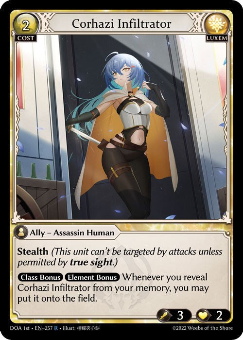 Corhazi Infiltrator (257) [Dawn of Ashes: 1st Edition] Foil