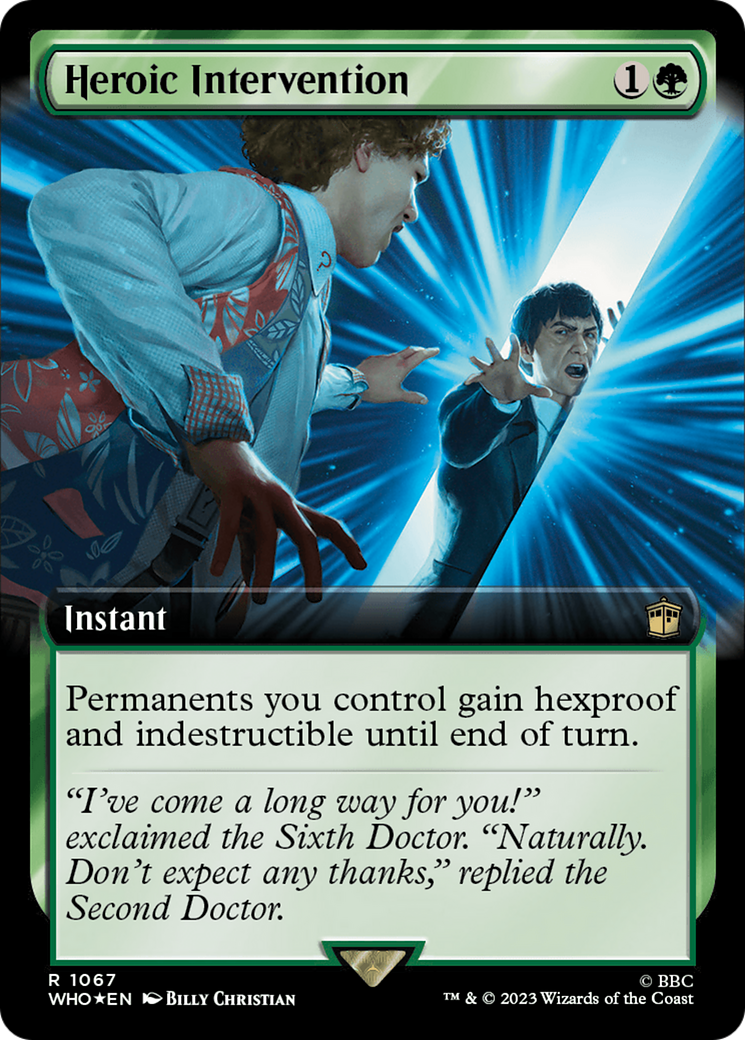 Heroic Intervention (Extended Art) (Surge Foil) [Doctor Who] | Silver Goblin