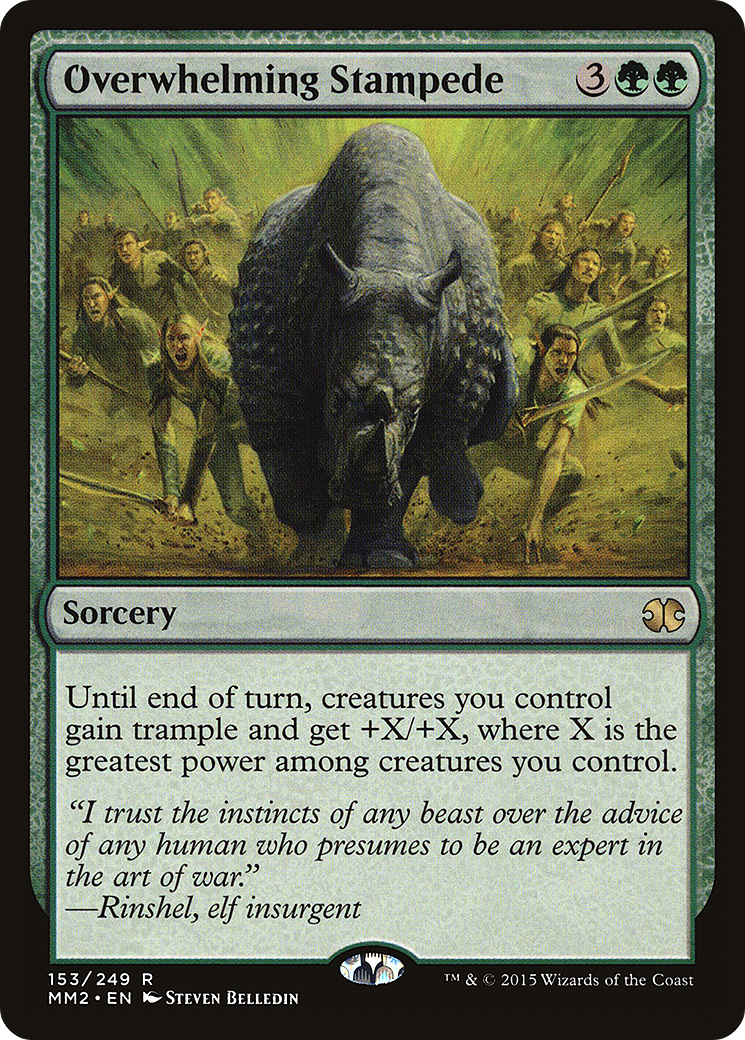 Overwhelming Stampede (153) Foil - Modern Masters 2015