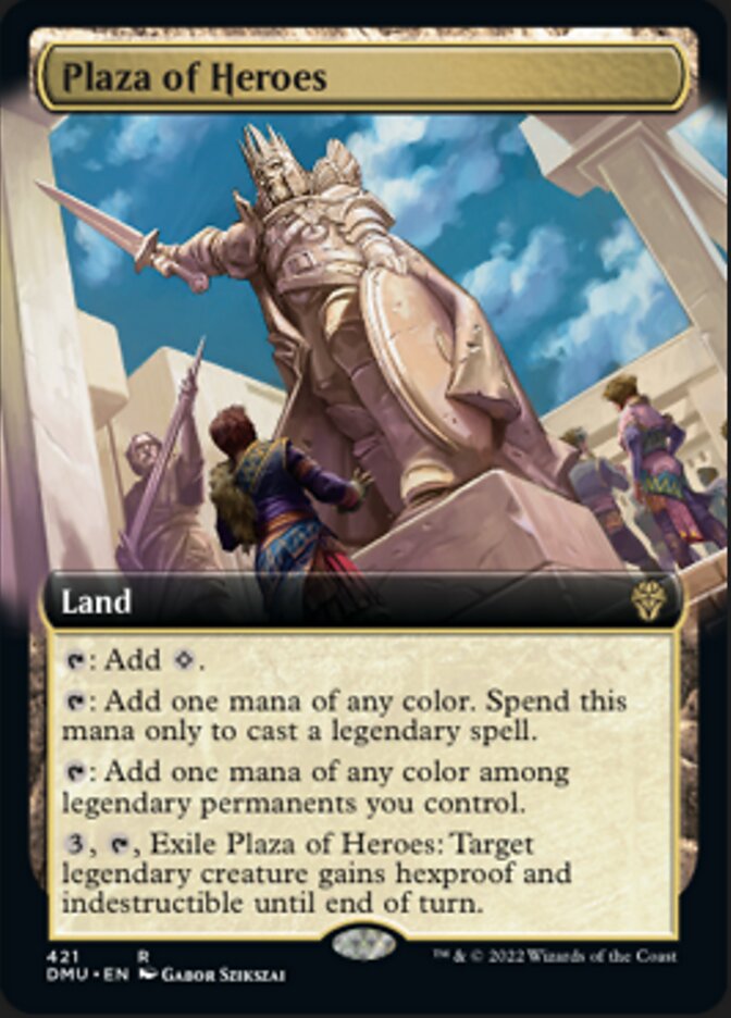 Plaza of Heroes (Extended Art) [Dominaria United] | Silver Goblin