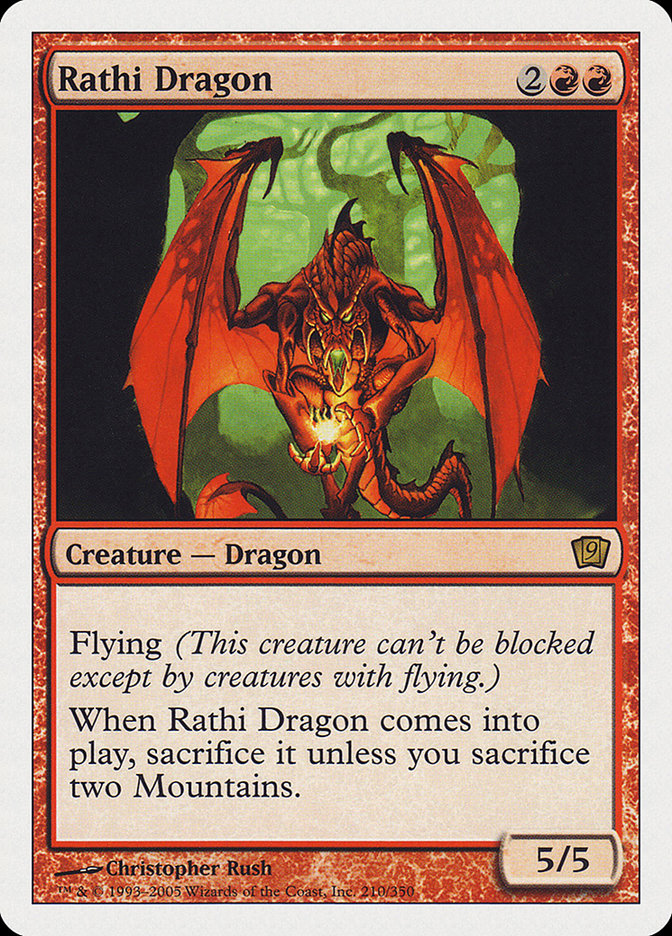 Rathi Dragon (9th Edition) [Oversize Cards] | Silver Goblin