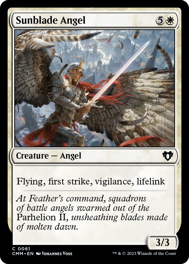 Sunblade Angel [Commander Masters] Foil