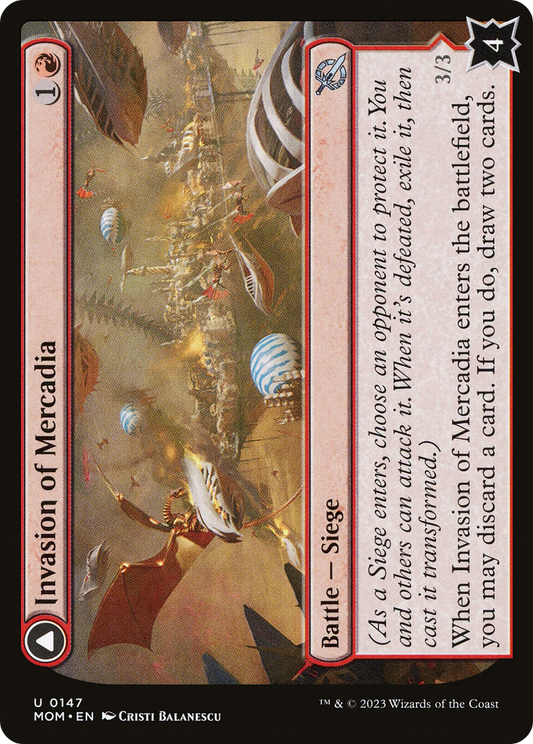 Invasion of Mercadia // Kyren Flamewright [March of the Machine] Foil