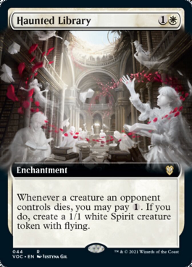 Haunted Library (Extended Art) [Innistrad: Crimson Vow Commander] | Silver Goblin