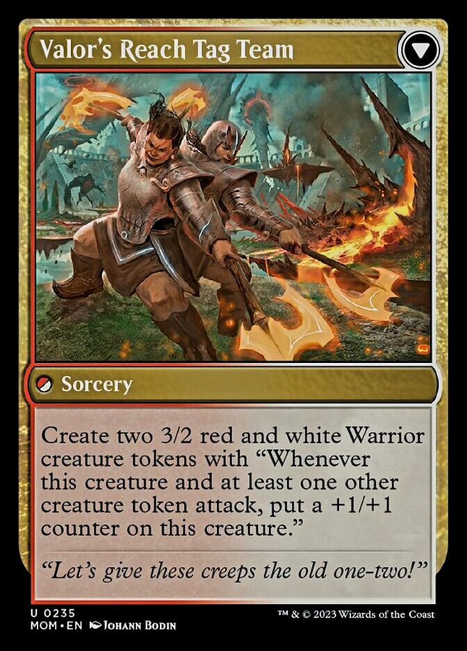 Invasion of Kylem // Valor's Reach Tag Team [March of the Machine] Foil