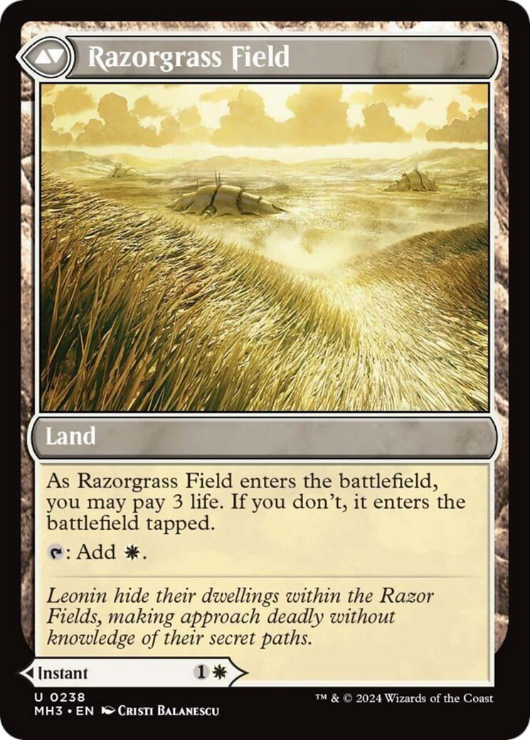 Razorgrass Ambush // Razorgrass Field [Modern Horizons 3] | Silver Goblin