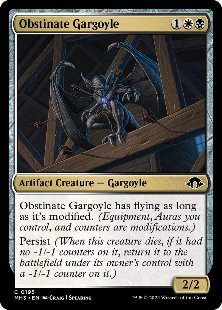 Obstinate Gargoyle [Modern Horizons 3] Foil