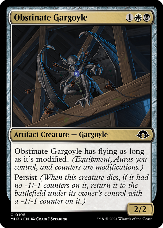 Obstinate Gargoyle [Modern Horizons 3] Foil