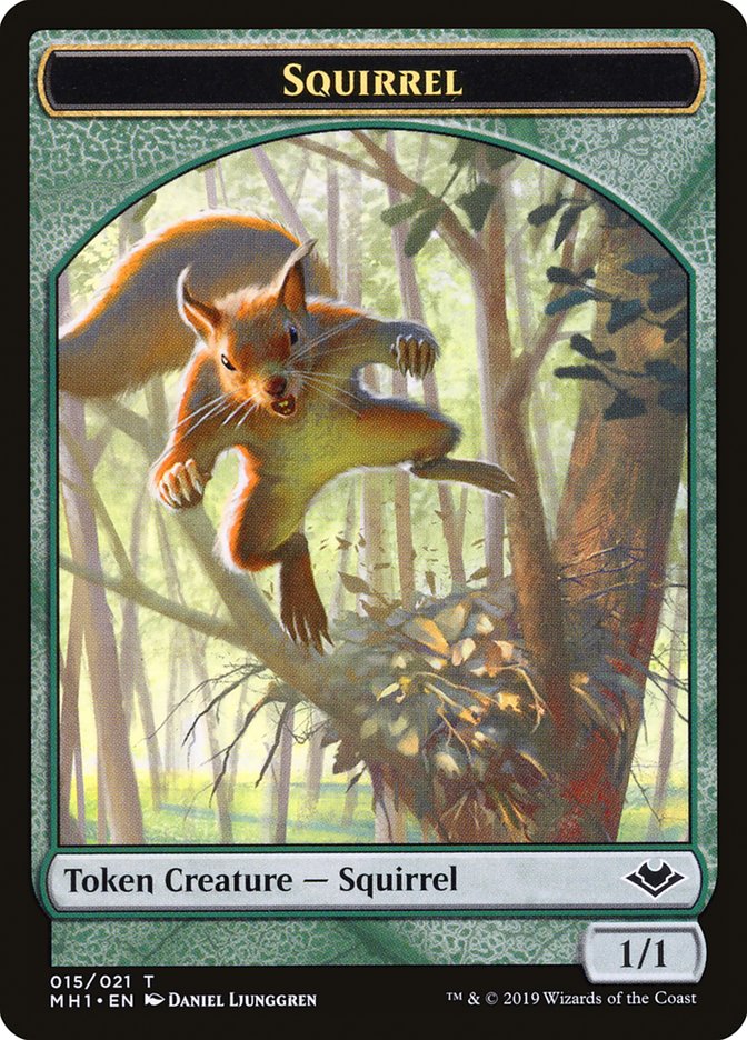 Illusion (005) // Squirrel (015) Double-Sided Token [Modern Horizons Tokens] | Silver Goblin