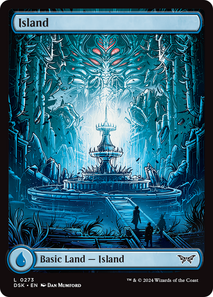 Island (273) - Full Art [Duskmourn: House of Horror] Foil