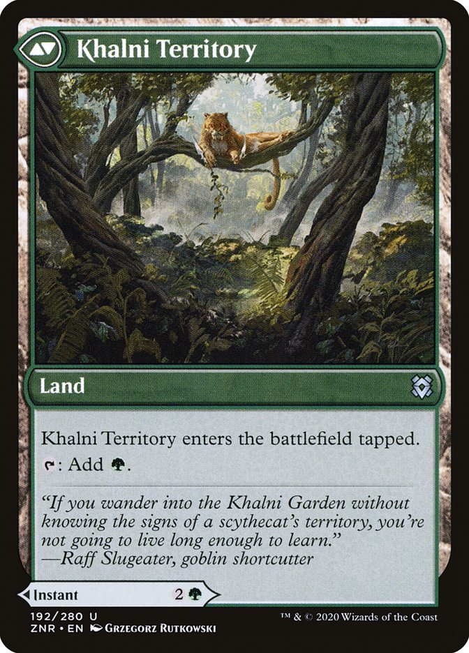 Khalni Ambush // Khalni Territory (192) Foil - Zendikar Rising