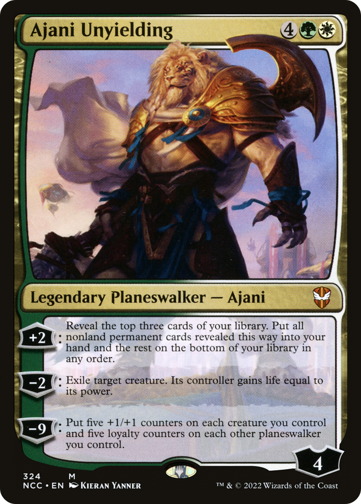 Ajani Unyielding [Streets of New Capenna Commander] | Silver Goblin