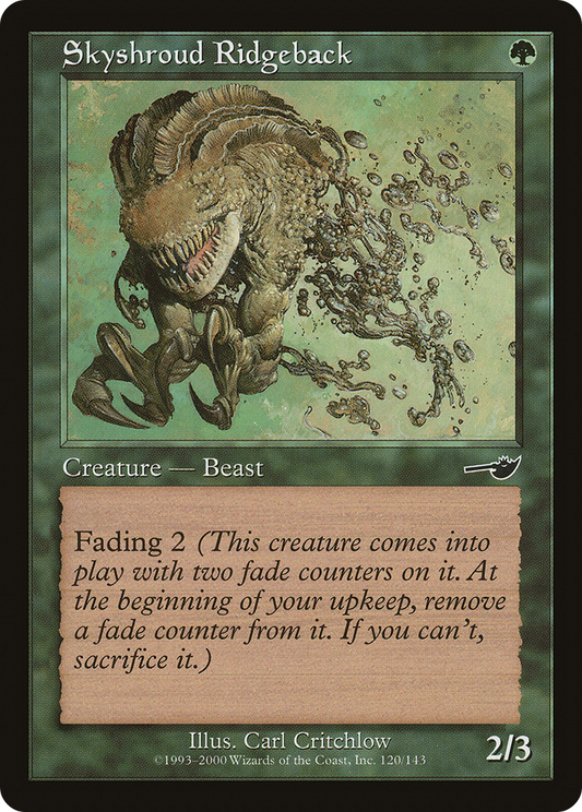 Skyshroud Ridgeback [Nemesis] Foil